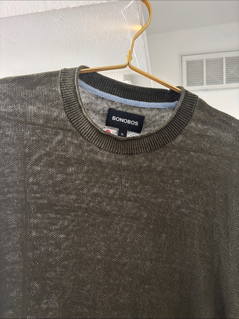 Bonobos Men's Italian Linen Sweater Tee - Picture 1 of 5